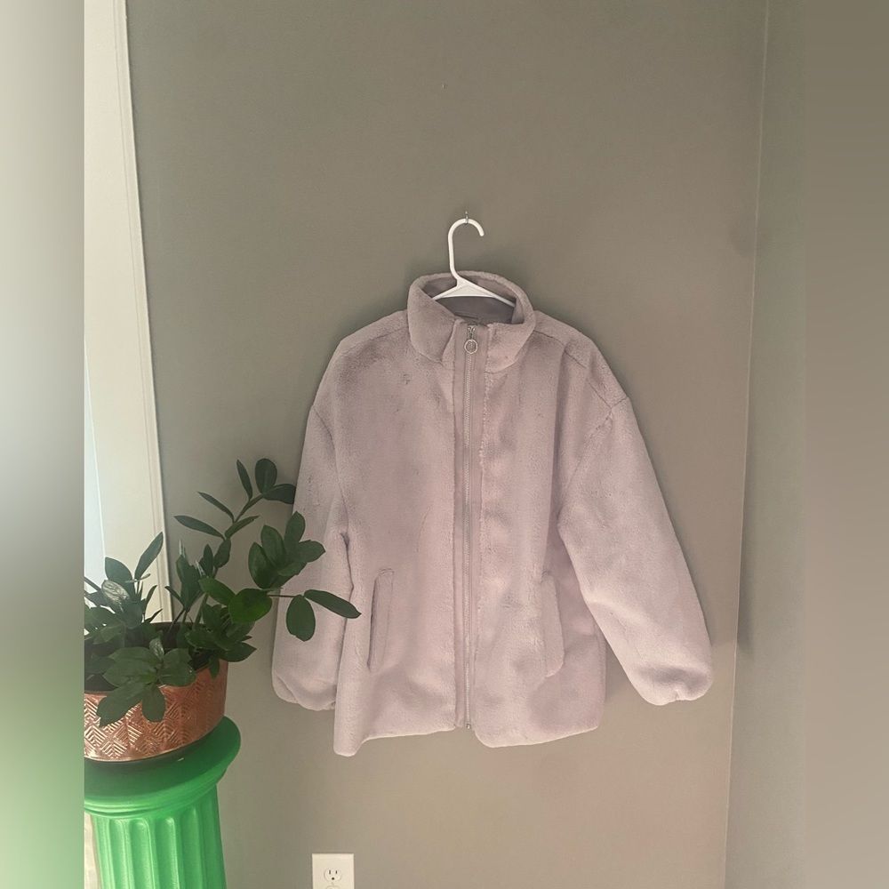 Lavender Faux Fur Express Jacket
